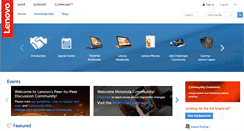 Desktop Screenshot of forums.lenovo.com
