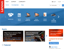 Tablet Screenshot of forums.lenovo.com